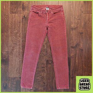 Patagonia Womens Pink Skinny Corduroy Pants 27 Organic Cotton Boho Barbiecore